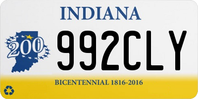 IN license plate 992CLY