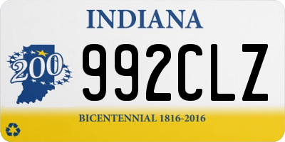 IN license plate 992CLZ