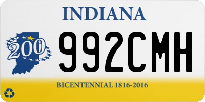 IN license plate 992CMH