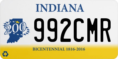 IN license plate 992CMR