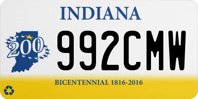 IN license plate 992CMW