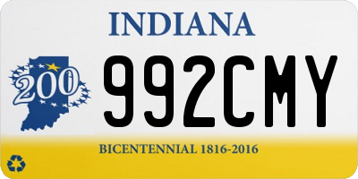 IN license plate 992CMY