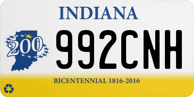 IN license plate 992CNH