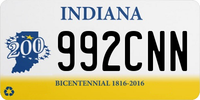 IN license plate 992CNN