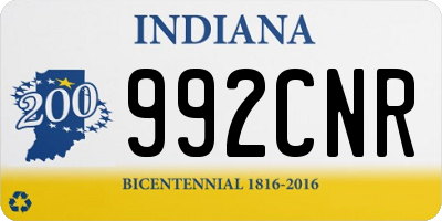 IN license plate 992CNR