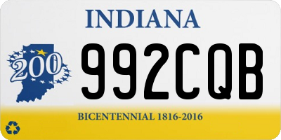 IN license plate 992CQB