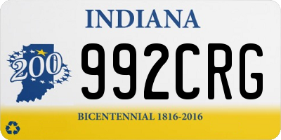 IN license plate 992CRG