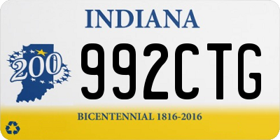 IN license plate 992CTG