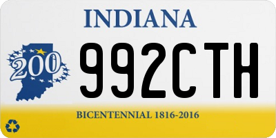 IN license plate 992CTH