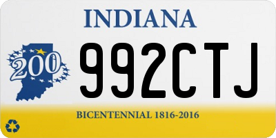IN license plate 992CTJ