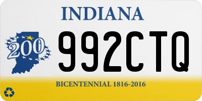IN license plate 992CTQ