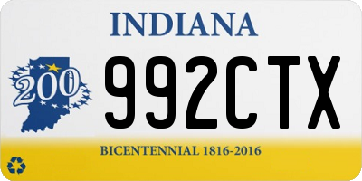 IN license plate 992CTX