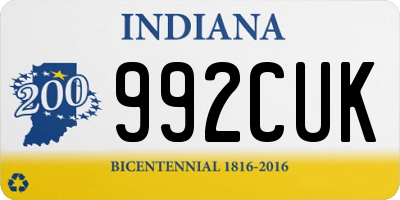 IN license plate 992CUK