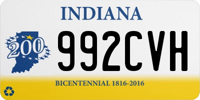 IN license plate 992CVH