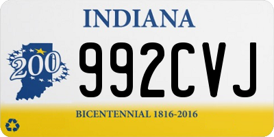 IN license plate 992CVJ