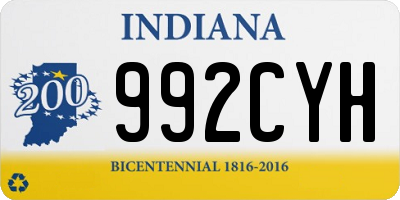 IN license plate 992CYH