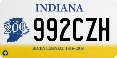 IN license plate 992CZH