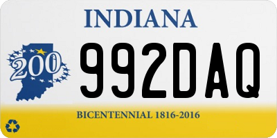 IN license plate 992DAQ