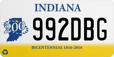 IN license plate 992DBG