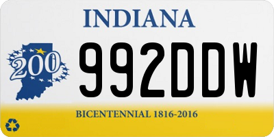 IN license plate 992DDW