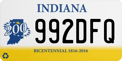 IN license plate 992DFQ