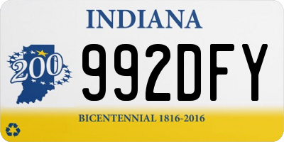 IN license plate 992DFY