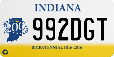 IN license plate 992DGT