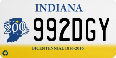 IN license plate 992DGY