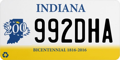 IN license plate 992DHA