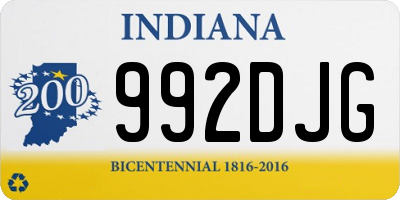 IN license plate 992DJG