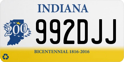 IN license plate 992DJJ