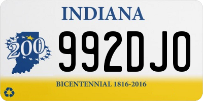 IN license plate 992DJO