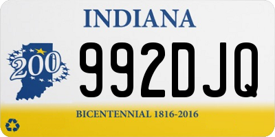 IN license plate 992DJQ