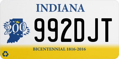 IN license plate 992DJT