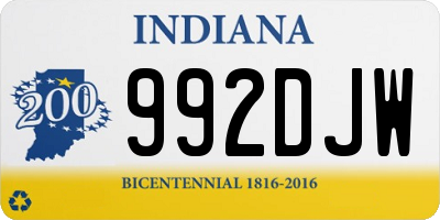 IN license plate 992DJW