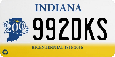 IN license plate 992DKS