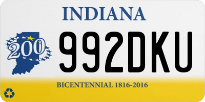 IN license plate 992DKU