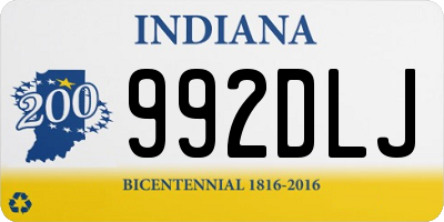 IN license plate 992DLJ