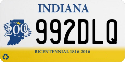 IN license plate 992DLQ