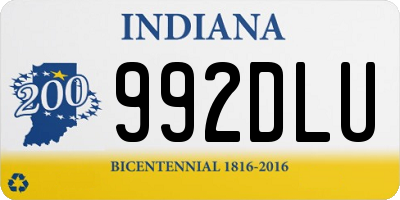 IN license plate 992DLU