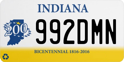 IN license plate 992DMN