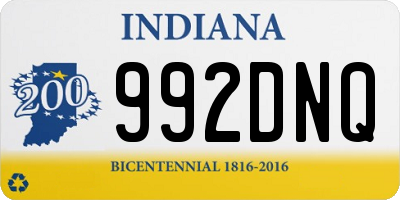 IN license plate 992DNQ