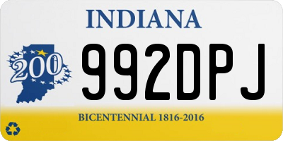 IN license plate 992DPJ