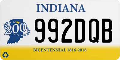 IN license plate 992DQB