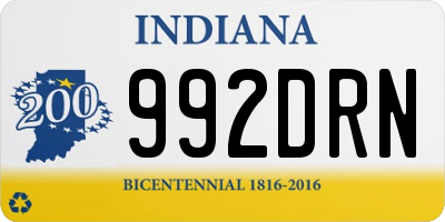 IN license plate 992DRN