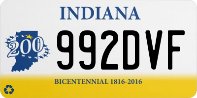 IN license plate 992DVF