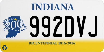 IN license plate 992DVJ