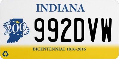 IN license plate 992DVW