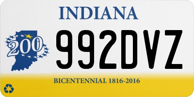 IN license plate 992DVZ