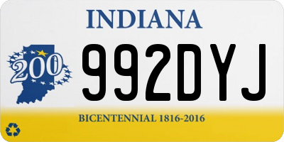 IN license plate 992DYJ